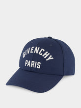 Givenchy Navy Blue Logo Embroidered Cotton Cap
