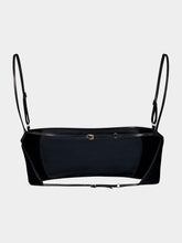 Tom Ford Black Stretch Satin Bandeau Bralette