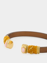 Gas Bijoux Sarina Terracotta and Gold Cuff Bracelet