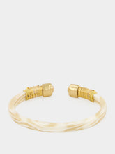 Gas Bijoux Sarina Acetate Ivory and Gold Bracelet