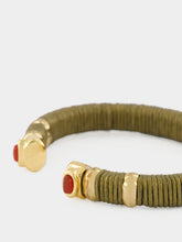 Gas Bijoux Sarina Khaki and Gold Cuff Bracelet