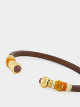 Gas Bijoux Sari Terracotta and Gold Cuff Bracelet