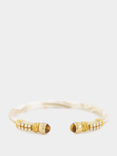 Gas Bijoux White Sari Gold-Plated Bracelet