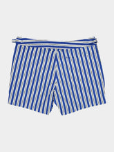 Tom Ford Blue and White Striped Swim Shorts