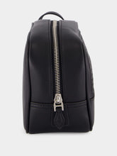 Dolce & Gabbana Black Woven Calfskin Leather Necessaire