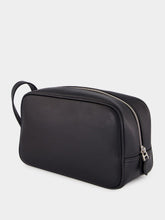 Dolce & Gabbana Black Woven Calfskin Leather Necessaire