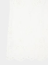 Matteau White Broderie Tie Mini Dress
