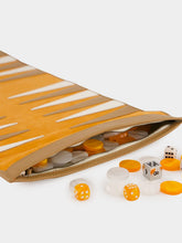 Hector Saxe Paris Orange Travel Backgammon Set