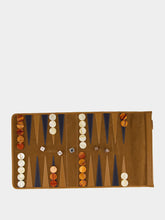 Hector Saxe Paris Victor Blue Denim Travel Backgammon