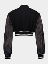 Givenchy Black Cropped Varsity Jacket