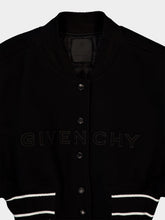Givenchy Black Cropped Varsity Jacket