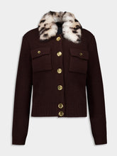 Givenchy Russet Brown Wool and Cashmere Cardigan