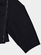 Givenchy Dark Navy Cropped Cotton Wool Peacoat