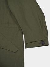 Givenchy Khaki Cotton Parka with Stamp Print