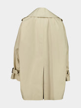 Givenchy Beige Cocoon Short Cotton Trench