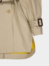 Givenchy Beige Cocoon Short Cotton Trench