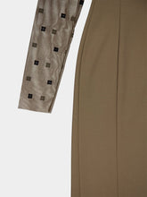 Givenchy Sheer Monogram V-Neck Midi Dress