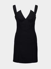 Givenchy Black V-Neck Cady Mini Dress