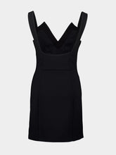 Givenchy Black V-Neck Cady Mini Dress