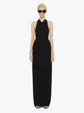 Givenchy Black Halter Neck Evening Dress with 4G Button Detailing