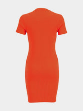 Givenchy Orange 4G Plaque Short-Sleeved Mini Dress