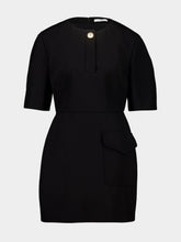 Givenchy Black Wool Mini Dress