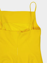 Givenchy Golden Yellow Crepe Cady Midi Dress