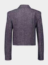 Givenchy Denim Blue Cropped Jacket with 4 Pockets