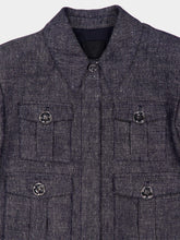 Givenchy Denim Blue Cropped Jacket with 4 Pockets