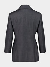 Givenchy Grey Mix Wool Single-Breasted Blazer