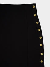 Givenchy Black Punto Milano Skirt with Buttons