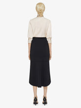 Givenchy Black Punto Milano Skirt with Buttons