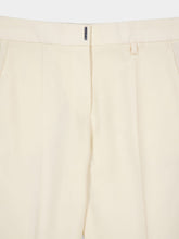 Givenchy Ivory Wool Straight-Leg Tailored Trousers