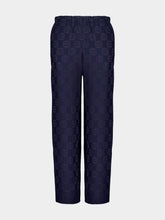 Givenchy Navy 4G Liquid Jacquard Pants