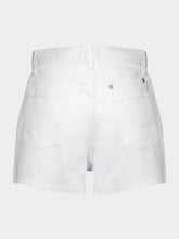 Givenchy Slim Fit White Denim Shorts