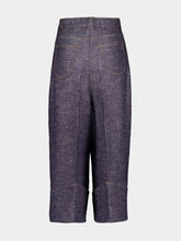 Givenchy Denim Blue Cropped Palazzo Pants