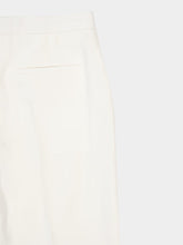 Givenchy White Flared Linen Canvas Trousers