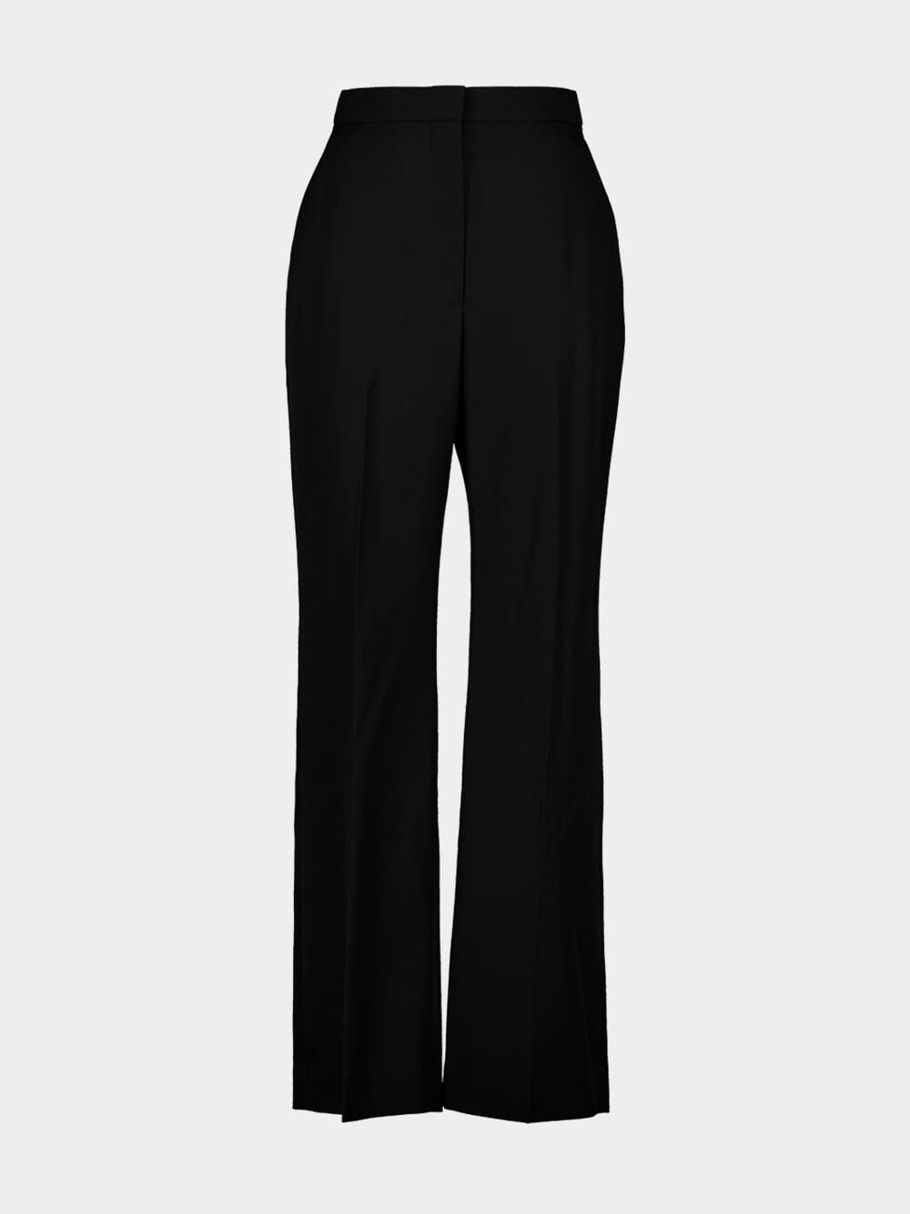 Givenchy Black Classic Wool Cigarette Trousers Fashion Clinic