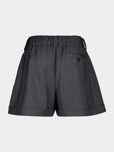 Givenchy Grey Mix Double Pleat Wool Shorts