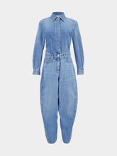 Givenchy Medium Blue Wide Denim Jumpsuit