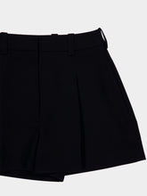 Givenchy Black Pleated Wool Shorts