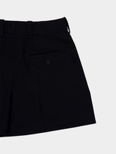 Givenchy Black Pleated Wool Shorts