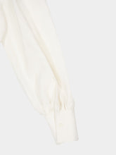 Givenchy Off-White Balloon Sleeve Lace-Up Shirt