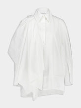 Givenchy White Cotton Shirt with Shoulder Bow