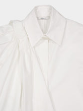 Givenchy White Cotton Shirt with Shoulder Bow
