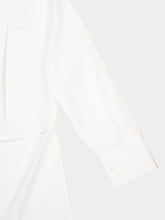 Givenchy White Asymmetric Cotton Poplin Shirt