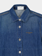 Givenchy Medium Blue Denim Shirt with Raw Hem