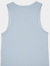 Givenchy 4G Detail Ribbed Cotton Sky Blue Tank Top