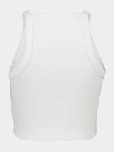Givenchy White 4G Cropped Tank Top