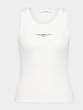 Givenchy White Slim Fit Tank Top with Stamp